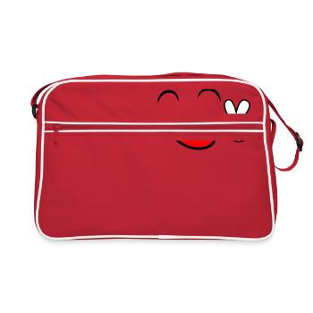 Smiley - Sac Retro - rouge/blanc - Devant