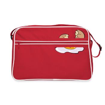 Fried Egg Egg - Retro Bag - red/white - Front