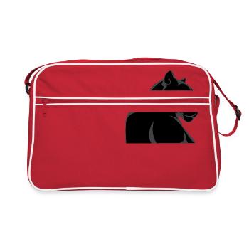 Panthère noire - Sac Retro - rouge/blanc - Devant