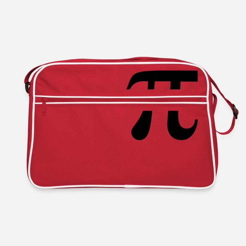 Pi circle number math Retro Bag