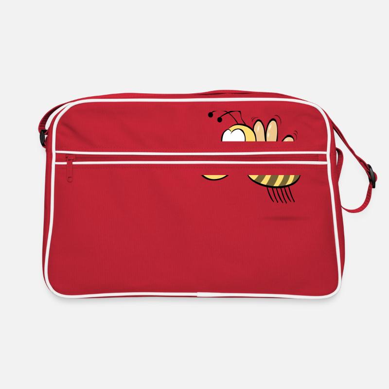 Funny cartoon bee gift idea Retro Bag