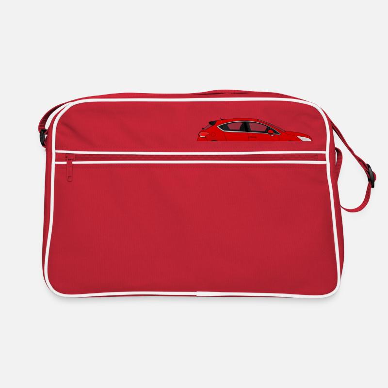 Rotes Auto Retro Tasche