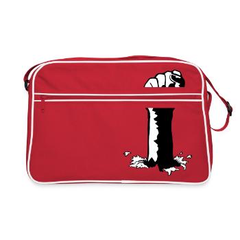 poing - Sac Retro - rouge/blanc - Devant
