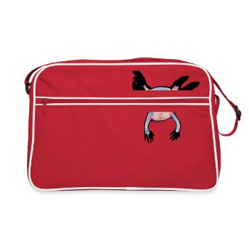 Axolotl - Retro Bag - red/white - Front
