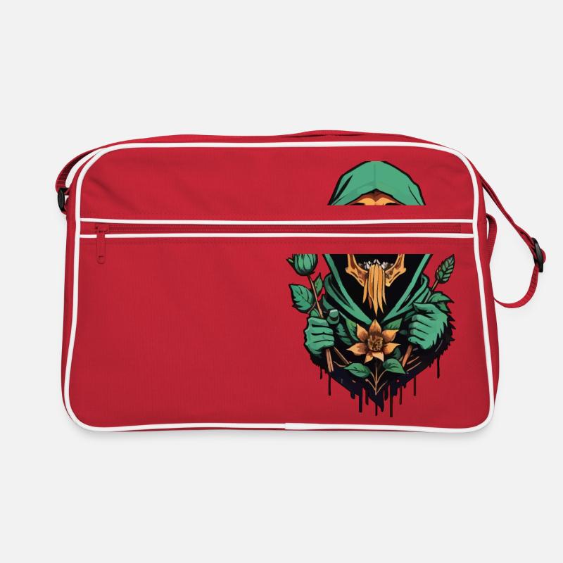 La mort dans le quartier - Sac Retro - rouge/blanc