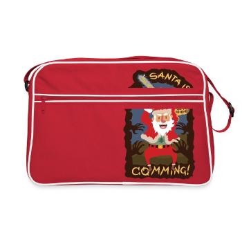 Horror santa - Retro Bag - red/white - Front