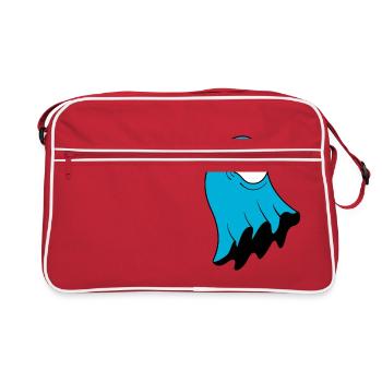 SpaceHoop - Geist - Retro Tasche - Rot/Weiß - Vorne