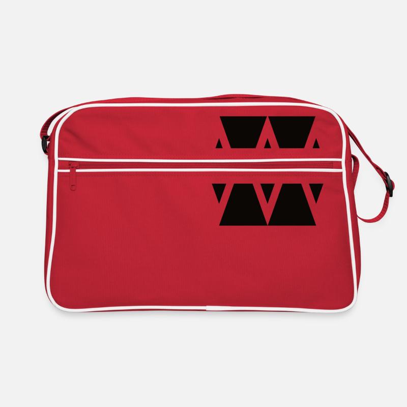 Les triangles Sablier - Formes & Symboles simplement black Sac Retro