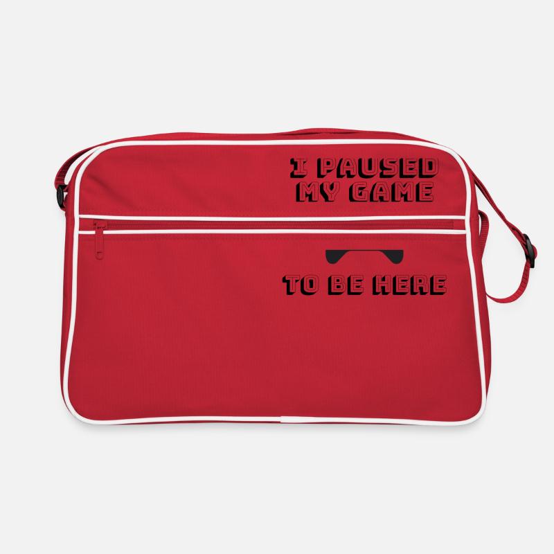 I Paused My Game To Be Here Retro Bag