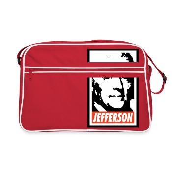 Thomas Jefferson - Retro Bag - red/white - Front