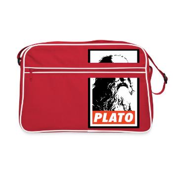 Platón - Sac Retro - rouge/blanc - Devant
