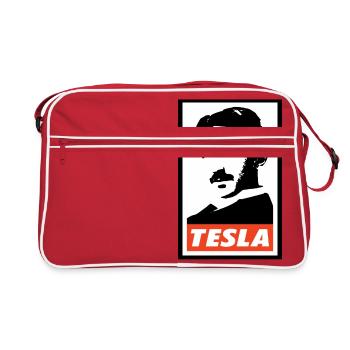 Nikola Tesla - Retro Bag - red/white - Front