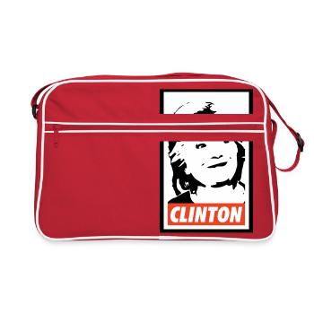 Hillary Clinton - Sac Retro - rouge/blanc - Devant