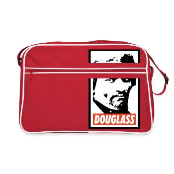 Frederick Douglass - Retro Tasche - Rot/Weiß - Vorne