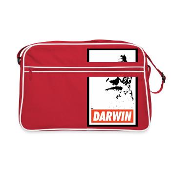 Charles Darwin - Retro Bag - red/white - Front
