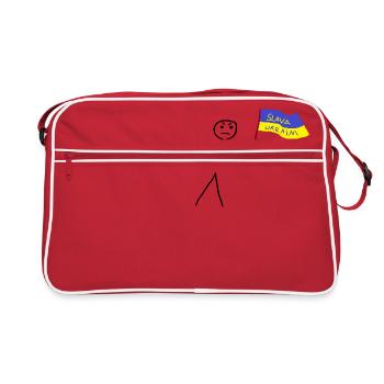 Ukrainisch - Retro Tasche - Rot/Weiß - Vorne