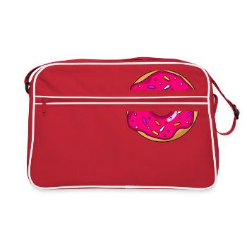 Beignet rose avec pépites - Sac Retro - rouge/blanc - Devant