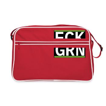 FCK GRN - Retro Tasche - Rot/Weiß - Vorne