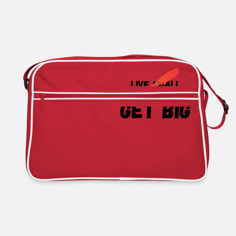 Live small get big Retro Tasche