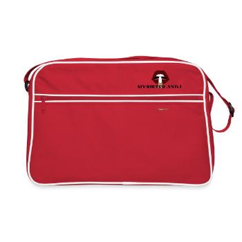 Middle finger - Retro Bag - red/white - Front