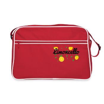 Limoncello Citrons Italie Tequila Citron Cadeau - Sac Retro - rouge/blanc - Devant