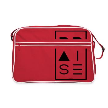 Louange NOIR - Sac Retro - rouge/blanc - Devant