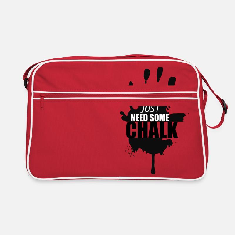 Bouldering climbing climbing - Retro Bag - red/white