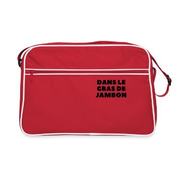Lire l'avenir dans le gras de jambon - Sac Retro - rouge/blanc - Devant