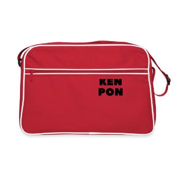 JAN KEN PON - Sac Retro - rouge/blanc - Devant