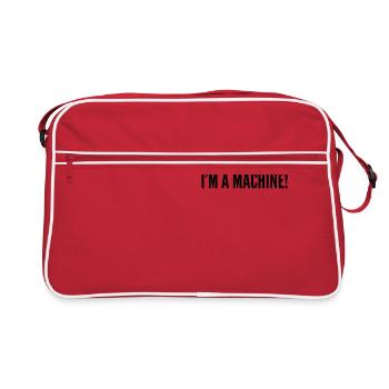 I'm a machine ! - Sac Retro - rouge/blanc - Devant