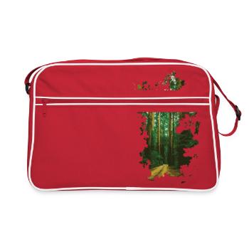 Forêt - Sac Retro - rouge/blanc - Devant