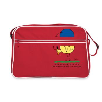 Plus ça rate, plus ça marche - Sac Retro - rouge/blanc - Devant