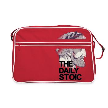 Marcus Aurelius | Le stoïque quotidien - Sac Retro - rouge/blanc - Devant