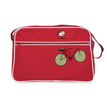 Schobbtimist Bicycle - Retro Bag - red/white - Front