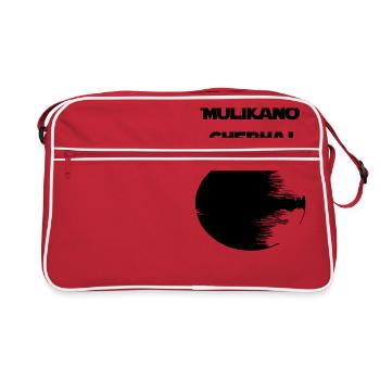 Mulikano Cherhaj (noir) - Sac Retro - rouge/blanc - Devant
