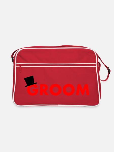 Groom - Sac Retro - rouge/blanc - Devant