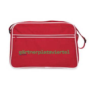 Gärtnerplatzviertel Munich district - Retro Bag - red/white - Front