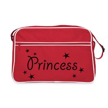 Princess - Prinzessin - Retro Tasche - Rot/Weiß - Vorne
