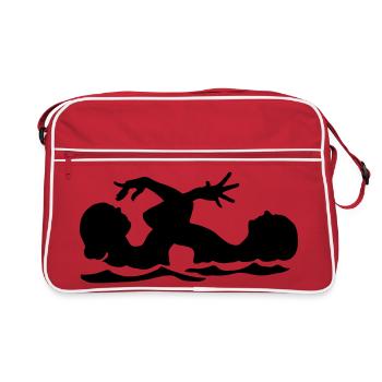 natation synchronisée - Sac Retro - rouge/blanc - Devant
