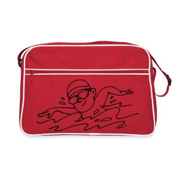 Swimmer - Retro Bag - red/white - Front