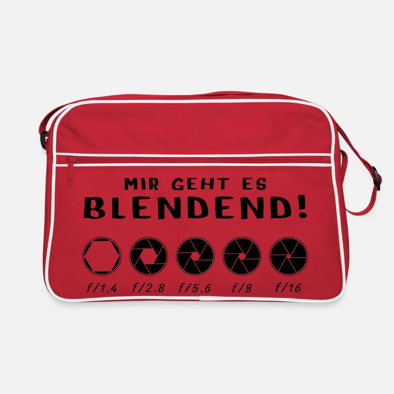 Mir geht es blendend Retro Tasche