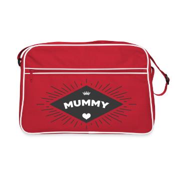 Maman d'Amour - Muttertag - Retro Tasche - Rot/Weiß - Vorne