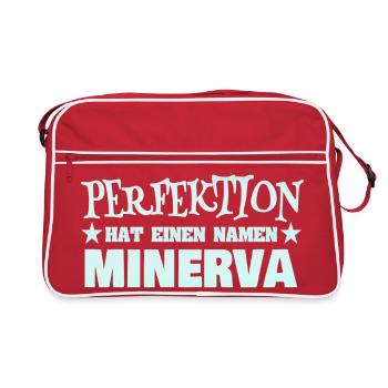 Woman's name Mi - Retro Bag - red/white - Front