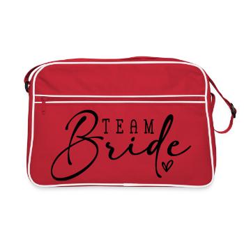 Team Bride - Retro Bag - red/white - Front