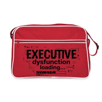 Charge de dysfonction exécutive TDAH Conception de l’humour - Sac Retro - rouge/blanc - Devant