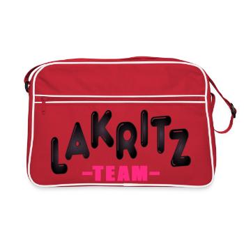 Team Lakritz - Retro Tasche - Rot/Weiß - Vorne