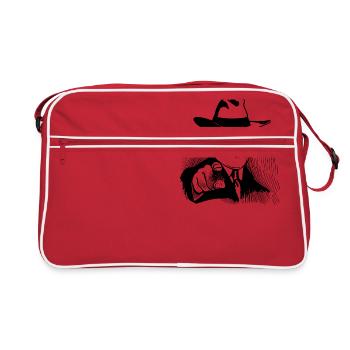 Vintage Gangster acte d'accusation - Sac Retro - rouge/blanc - Devant
