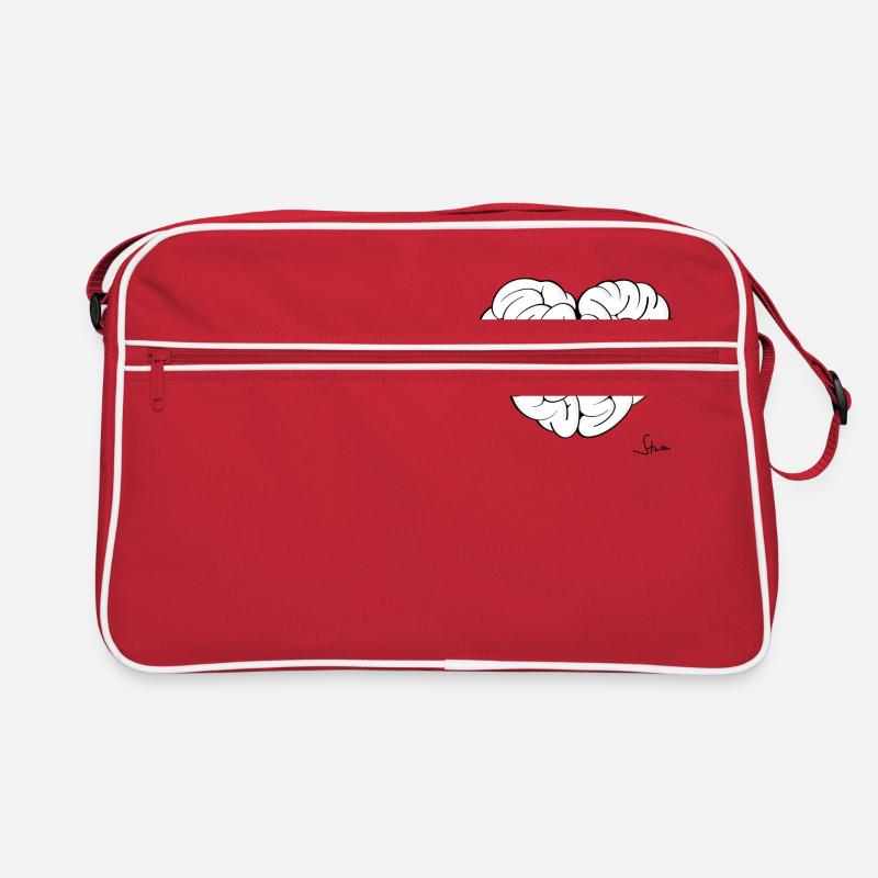 BRAIN + HEART Retro Tasche