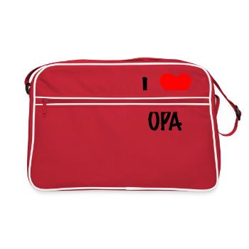 J'aime OPA - Sac Retro - rouge/blanc - Devant