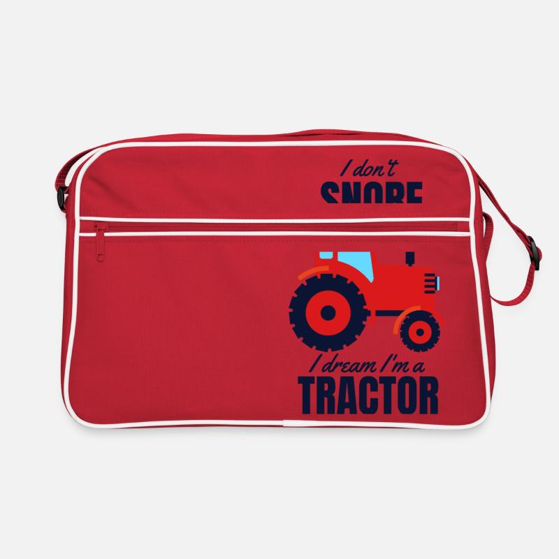 Traktor - Retro Tasche - Rot/Weiß